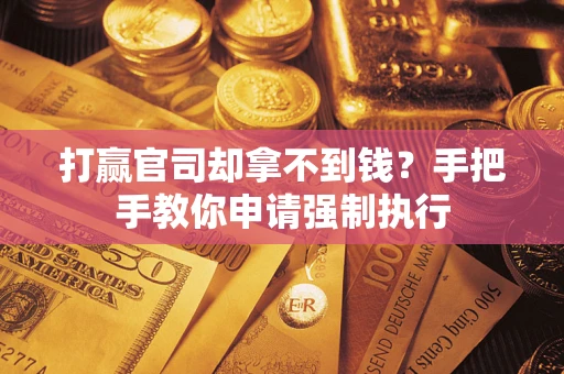 武汉打赢官司却拿不到钱？手把手教你申请强制执行