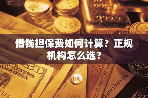 武汉借钱担保费如何计算？正规机构怎么选？