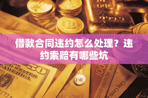 武汉借款合同违约怎么处理？违约索赔有哪些坑