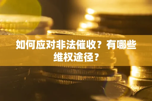 武汉如何应对非法催收？有哪些维权途径？