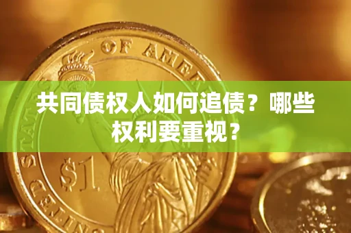 武汉共同债权人如何追债？哪些权利要重视？