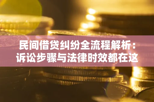 武汉民间借贷纠纷全流程解析：诉讼步骤与法律时效都在这儿了
