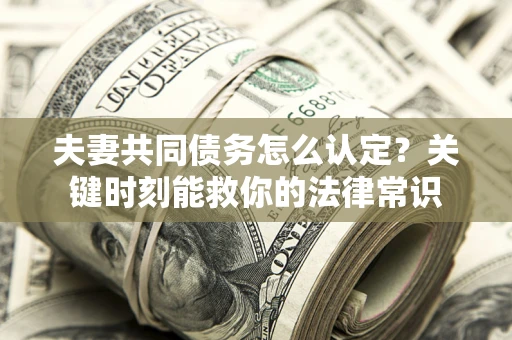 武汉夫妻共同债务怎么认定？关键时刻能救你的法律常识