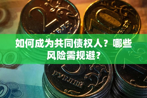 武汉如何成为共同债权人？哪些风险需规避？