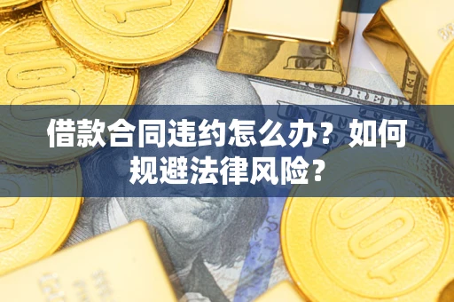 武汉借款合同违约怎么办？如何规避法律风险？